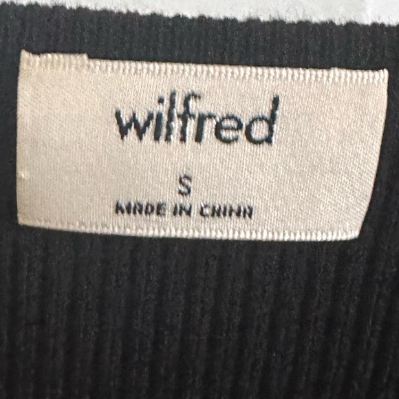 Aritzia Wilfred Cut-Out Knit Top in Black (Size S) - Picture 6 of 6